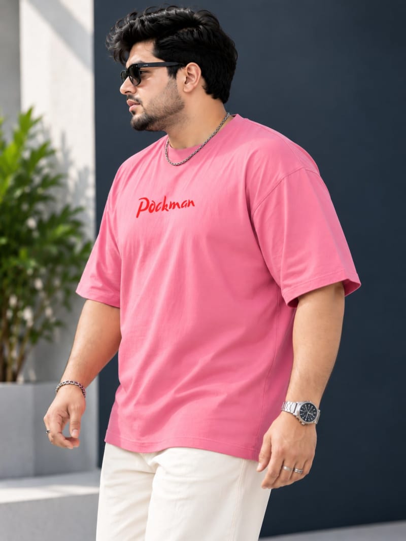 Pockman Premium Plus Size Printed Oversized T-shirt - Image 5