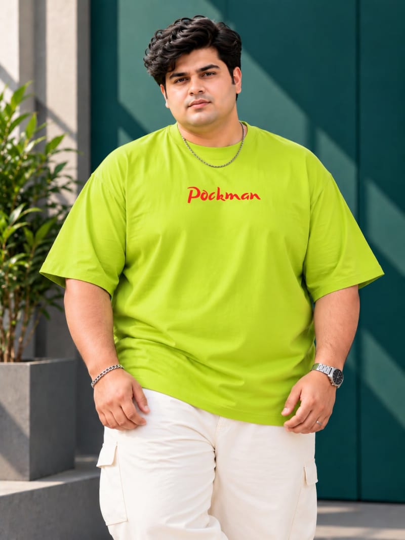 Pockman Premium Plus Size Printed Oversized T-shirt - Image 6