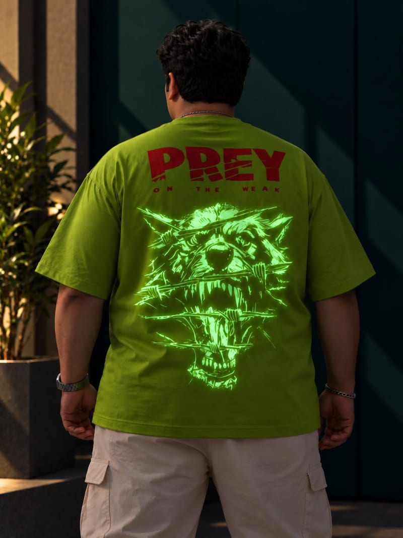 Pockman Premium Plus Size Printed Oversized T-shirt - Image 3