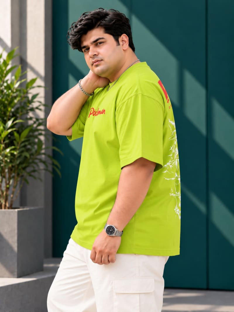 Pockman Premium Plus Size Printed Oversized T-shirt - Image 5