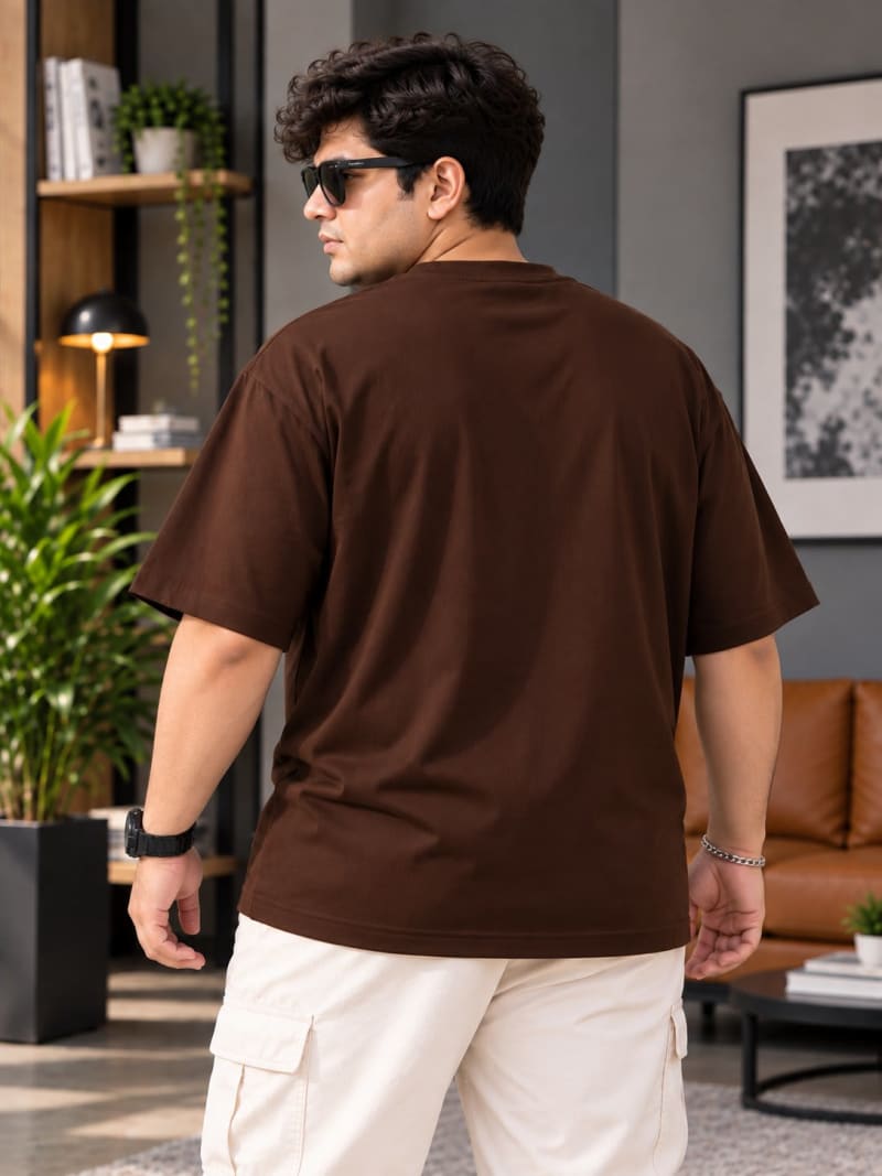 Pockman Premium Plus Size Printed Oversized T-shirt - Image 5