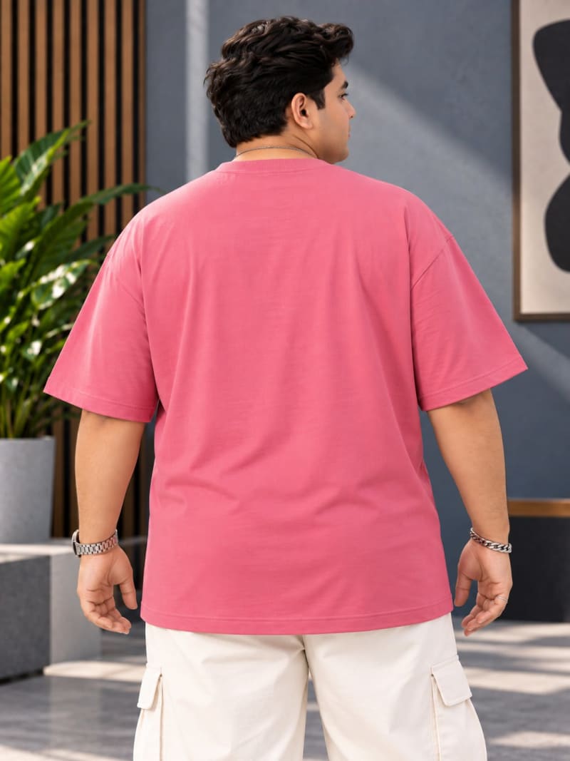 Pockman Premium Plus Size Printed Oversized T-shirt - Image 4