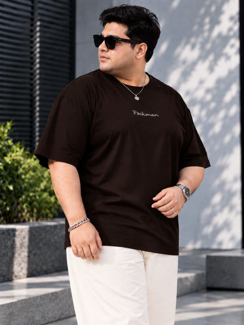Pockman Premium Plus Size Printed Oversized T-shirt - Image 4