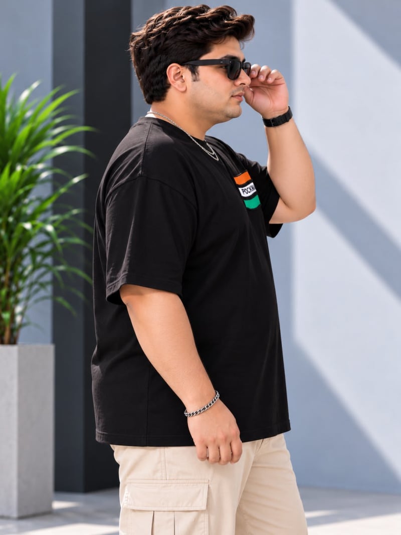 Pockman Premium Plus Size Printed Oversized T-shirt - Image 3