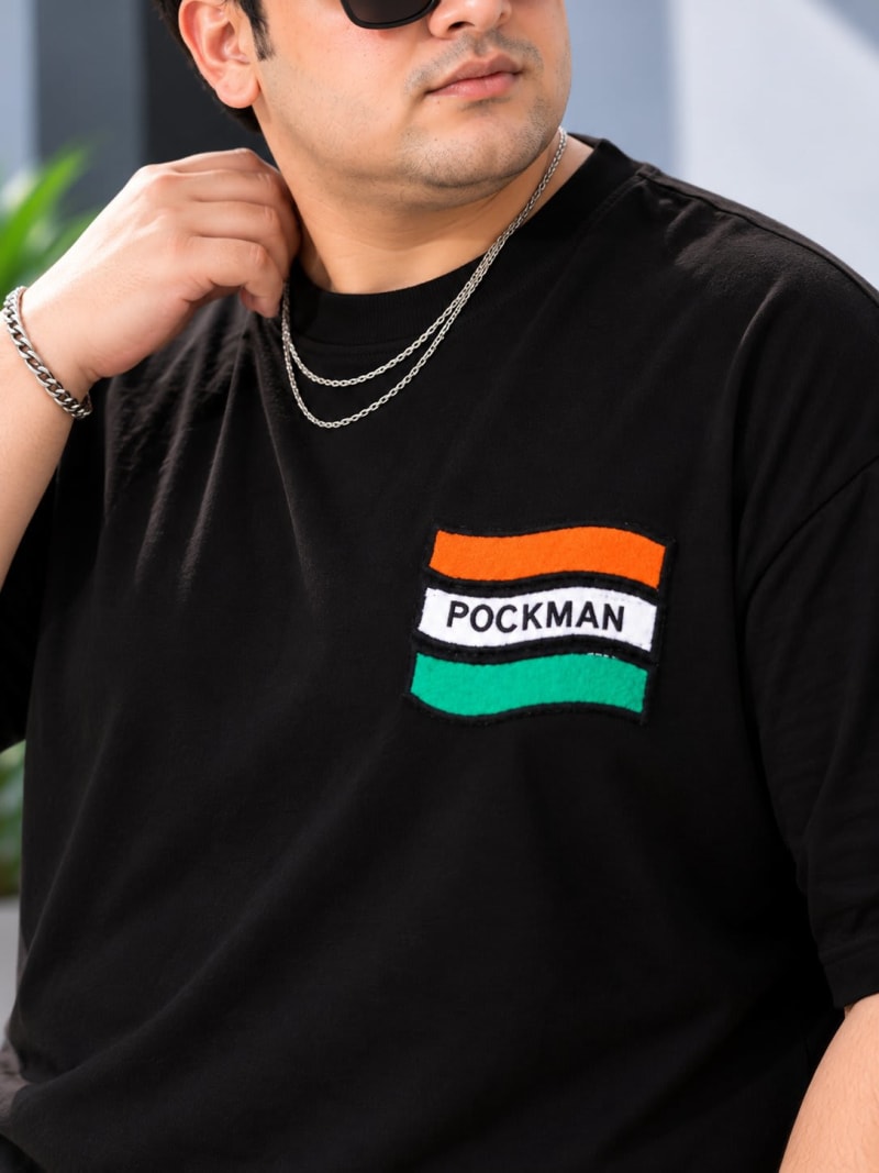Pockman Premium Plus Size Printed Oversized T-shirt - Image 5