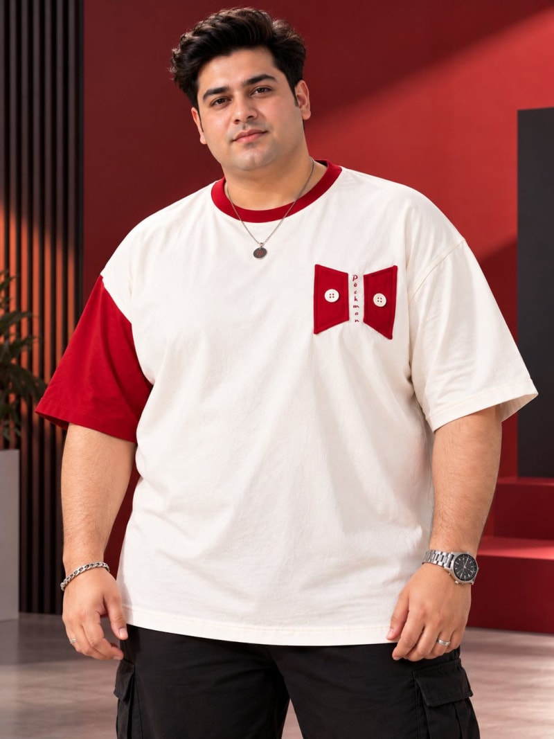 Pockman Premium Plus Size Printed Oversized T-shirt - Image 3