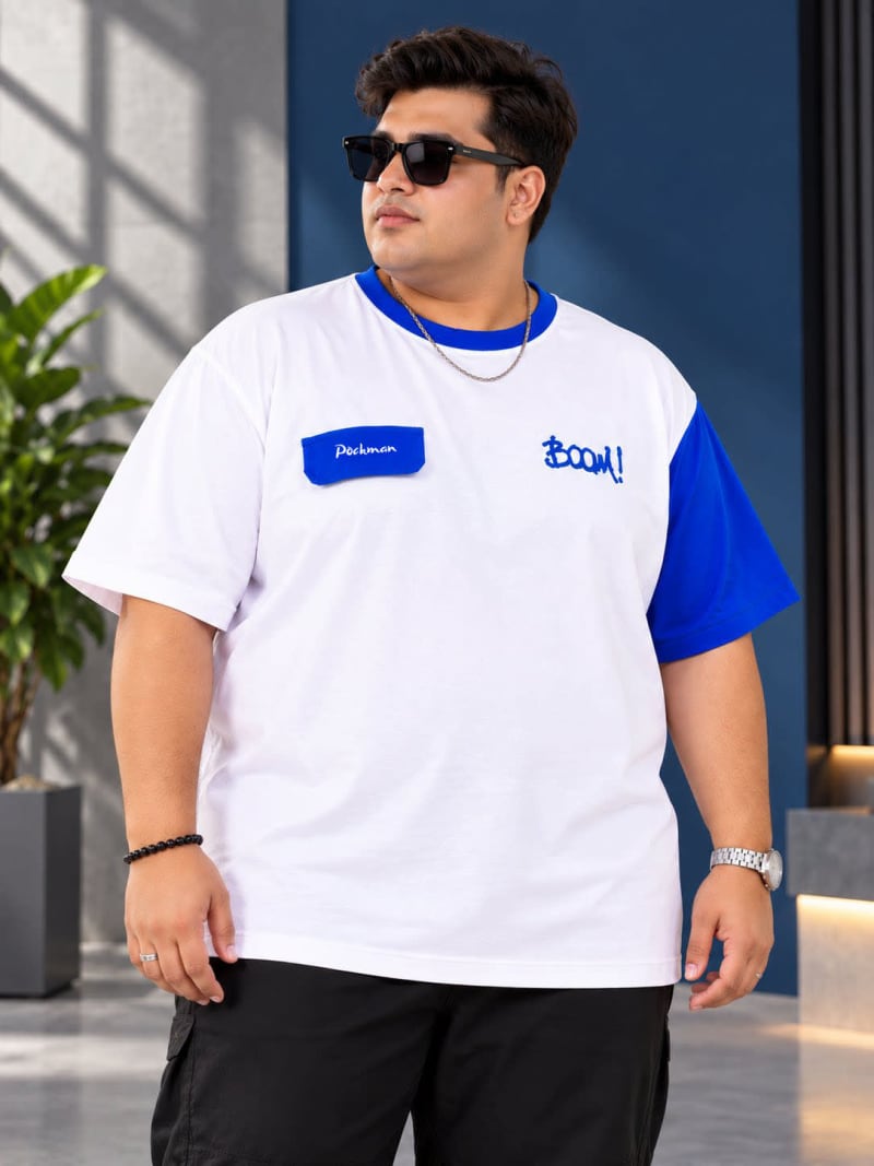 Pockman Premium Plus Size Printed Oversized T-shirt - Image 3