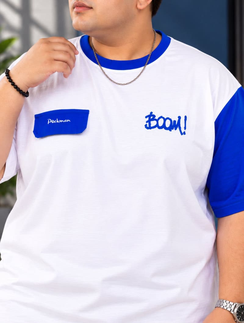 Pockman Premium Plus Size Printed Oversized T-shirt - Image 4