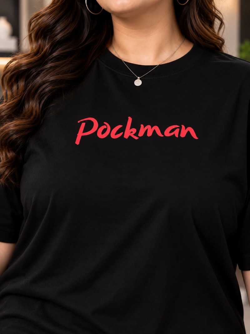 Pockman Premium Plus Size Printed Oversized T-shirt - Image 6