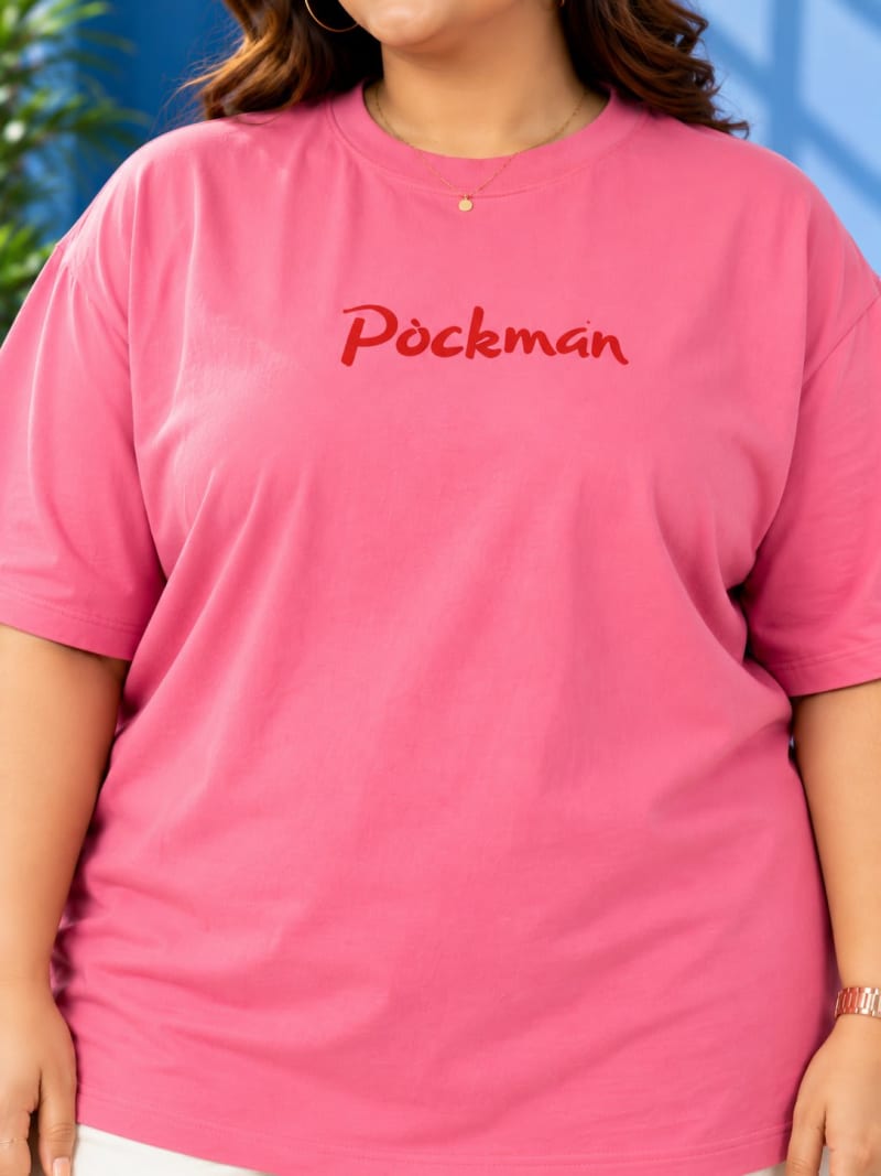 Pockman Premium Plus Size Printed Oversized T-shirt - Image 7