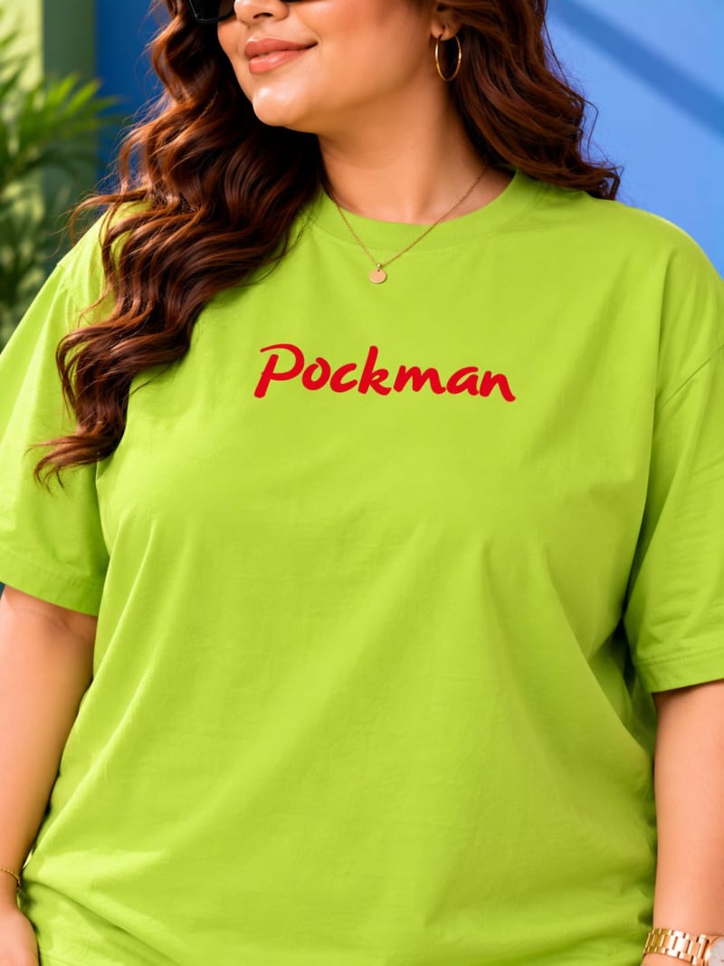 Pockman Premium Plus Size Printed Oversized T-shirt - Image 6
