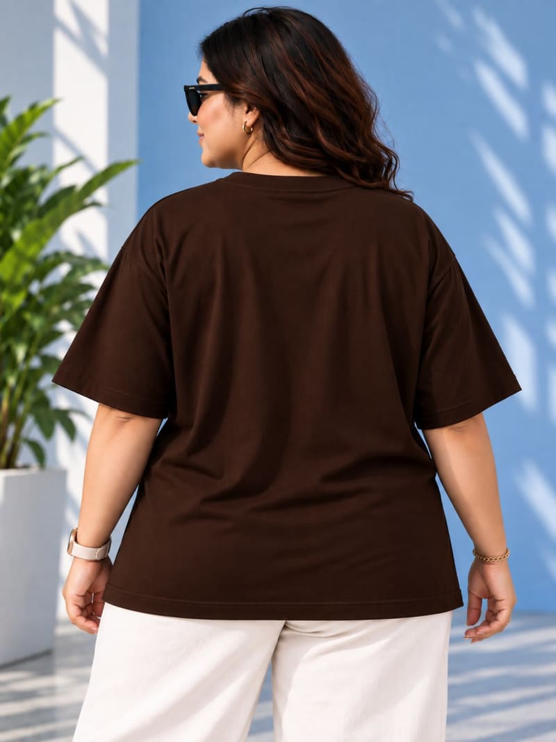 Pockman Premium Plus Size Printed Oversized T-shirt - Image 5