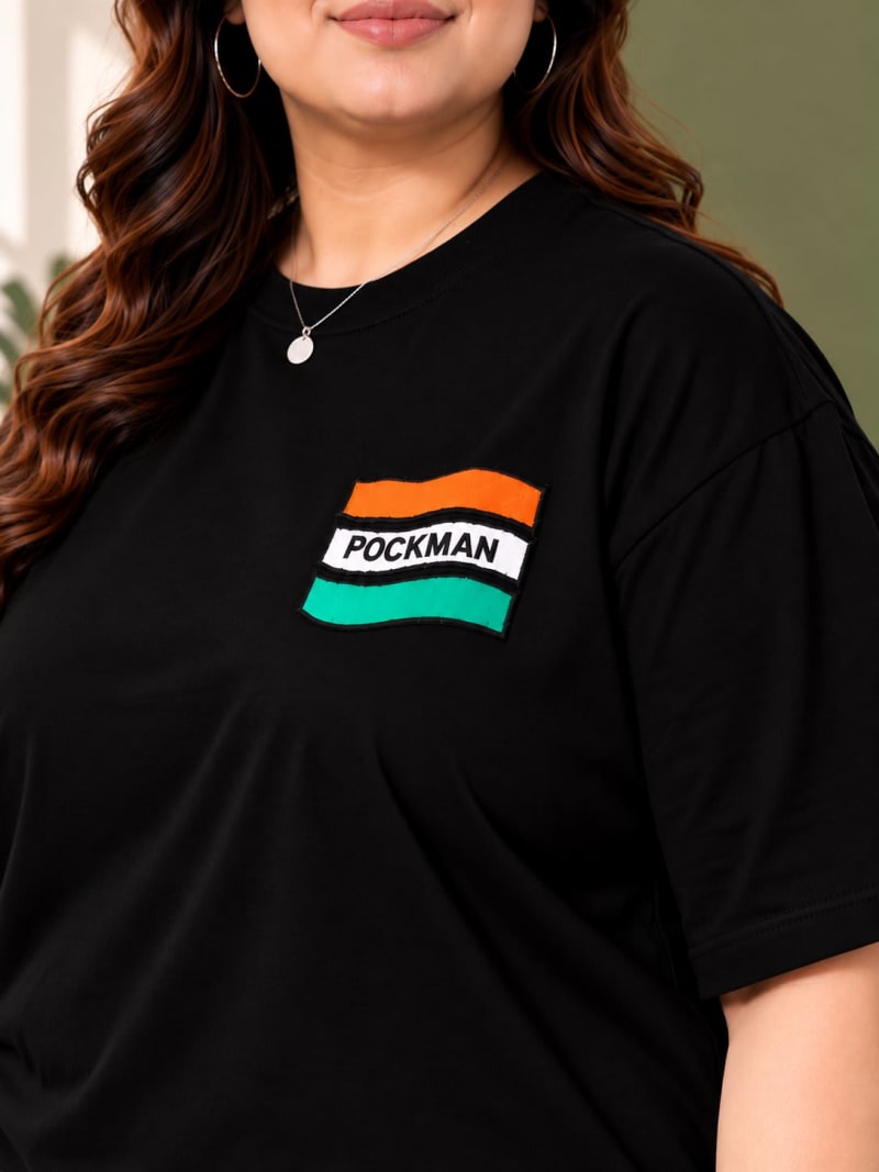 Pockman Premium Plus Size Printed Oversized T-shirt - Image 4