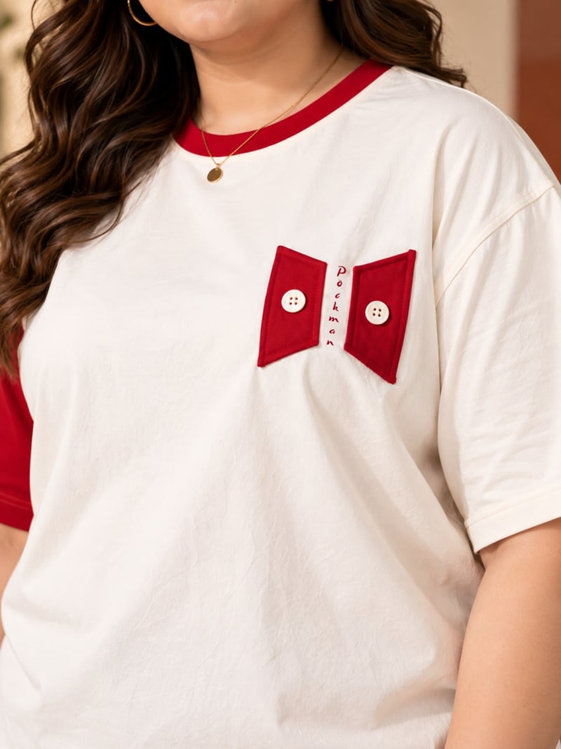 Pockman Premium Plus Size Printed Oversized T-shirt - Image 4