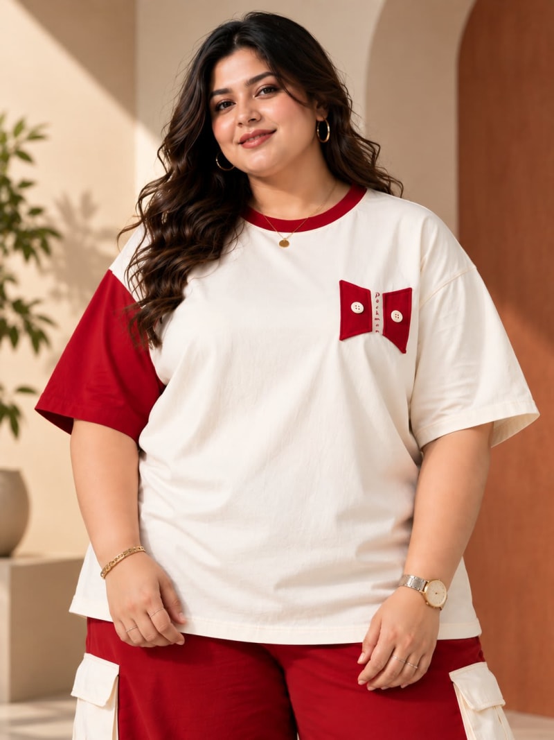Pockman Premium Plus Size Printed Oversized T-shirt - Image 3