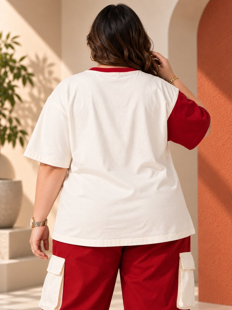 Pockman Premium Plus Size Printed Oversized T-shirt - Image 5