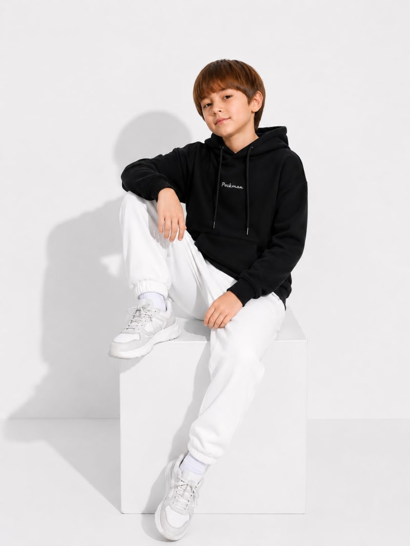 Pockman Boys Premium 350 GSM Cotton Fleece Winter Hoodie - Image 3