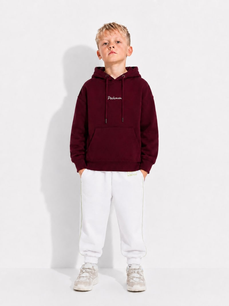 Pockman Boys Premium 350 GSM Cotton Fleece Winter Hoodie - Image 3