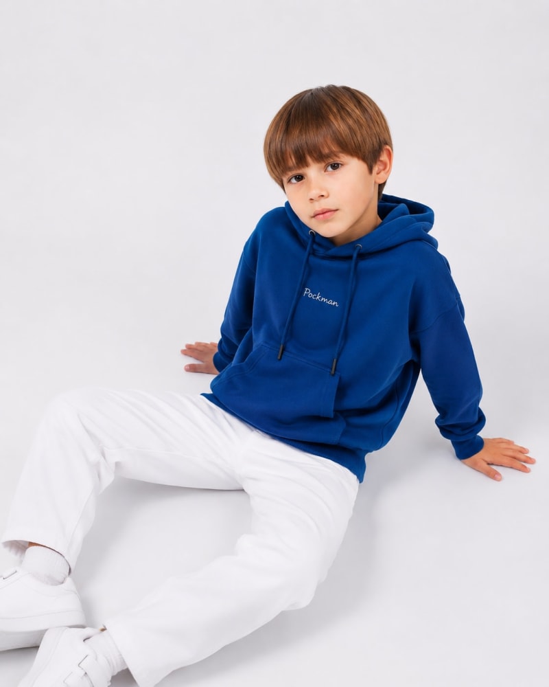Pockman Boys Premium 350 GSM Cotton Fleece Winter Hoodie - Image 3
