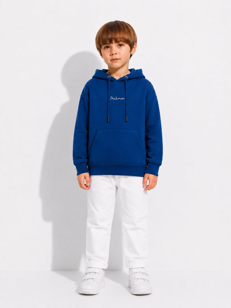 Pockman Boys Premium 350 GSM Cotton Fleece Winter Hoodie - Image 5