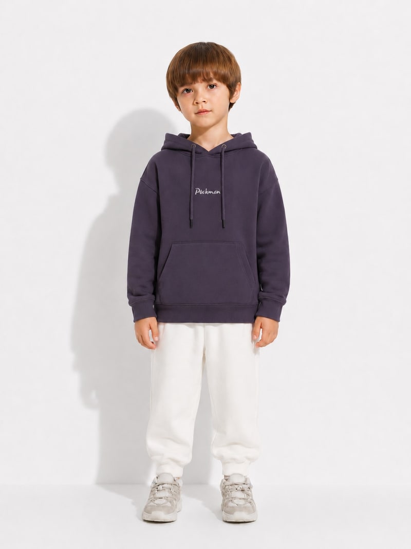 Pockman Boys Premium 350 GSM Cotton Fleece Winter Hoodie - Image 3