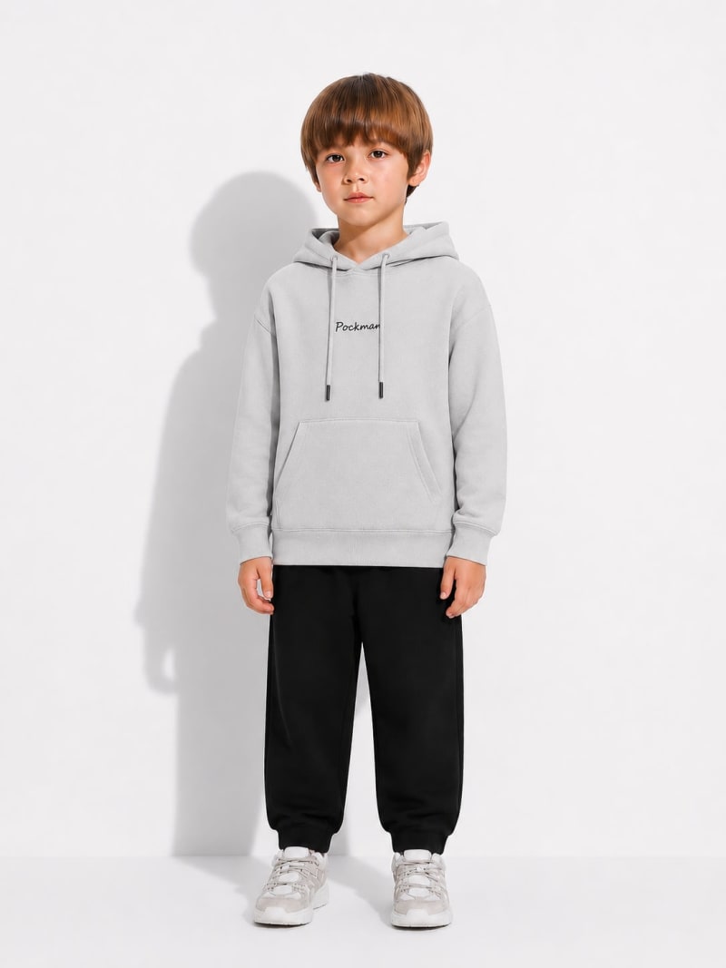 Pockman Boys Premium 350 GSM Cotton Fleece Winter Hoodie - Image 3