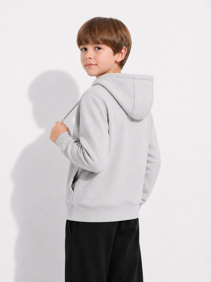 Pockman Boys Premium 350 GSM Cotton Fleece Winter Hoodie - Image 4