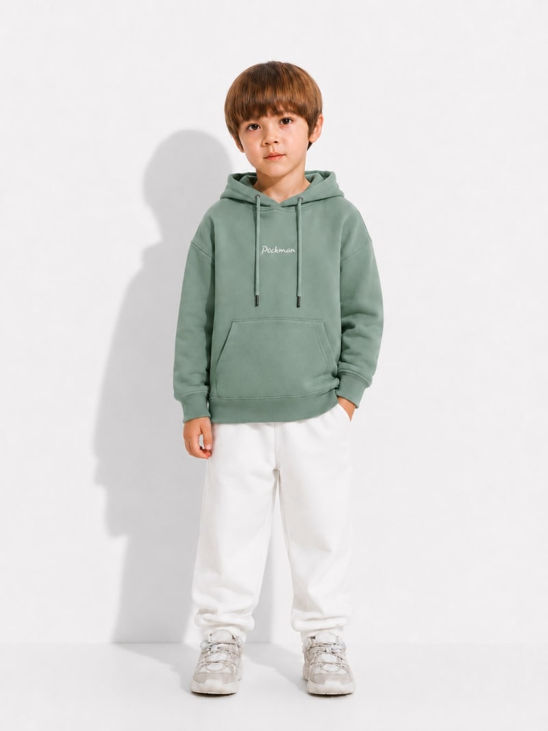 Pockman Boys Premium 350 GSM Cotton Fleece Winter Hoodie - Image 4