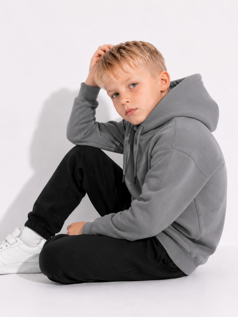 Pockman Boys Premium 350 GSM Cotton Fleece Winter Hoodie - Image 5