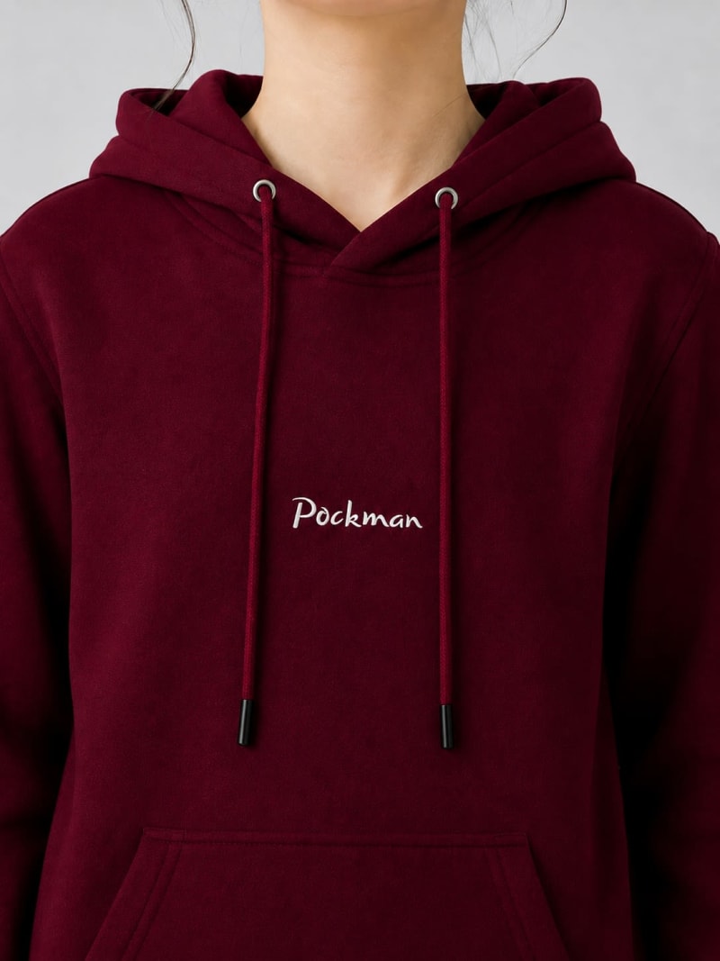 Pockman Girls Premium 350 GSM Cotton Fleece Winter Hoodie - Image 5