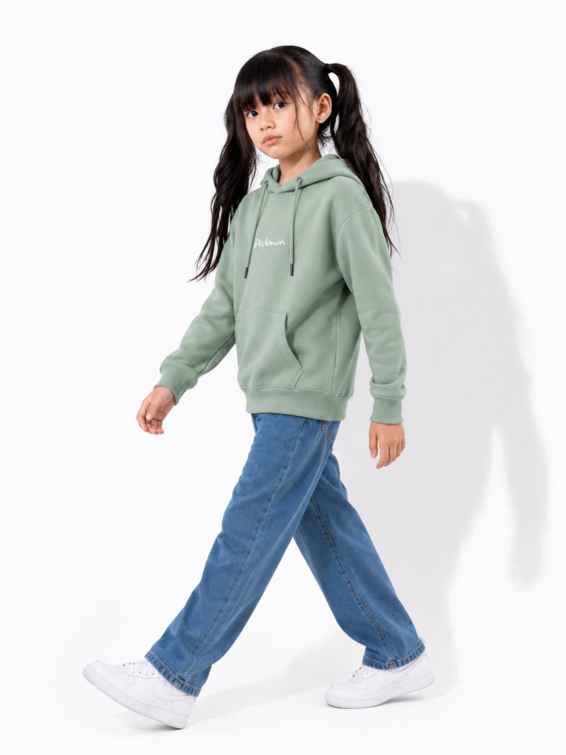 Pockman Girls Premium 350 GSM Cotton Fleece Winter Hoodie - Image 4