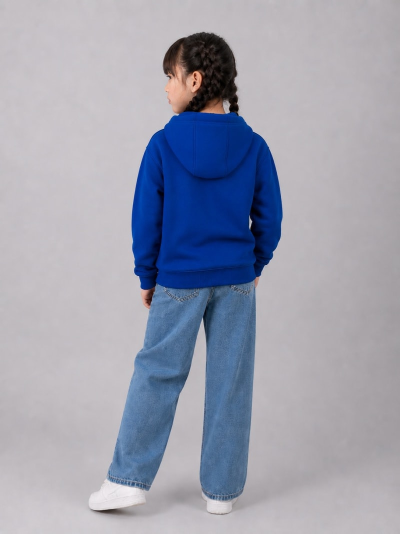 Pockman Girls Premium 350 GSM Cotton Fleece Winter Hoodie - Image 5