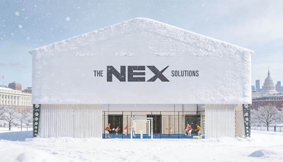 Padel facility with The NEX Solutions roofing