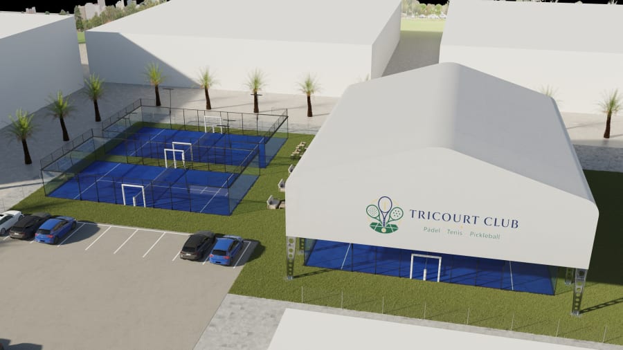Indoor court with NEX Solutions roof