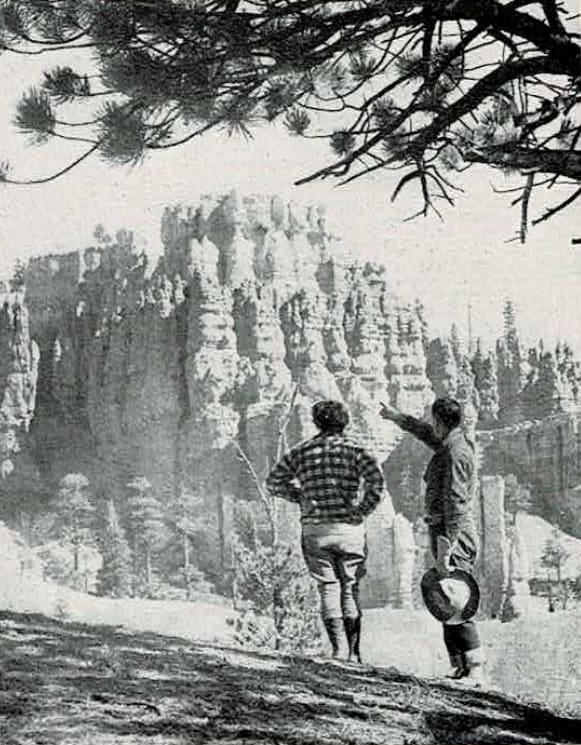 One of the countless castles of Bryce Canyon from the original brochure