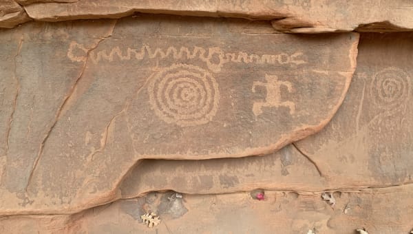 Petroglyphs at Zion National Park