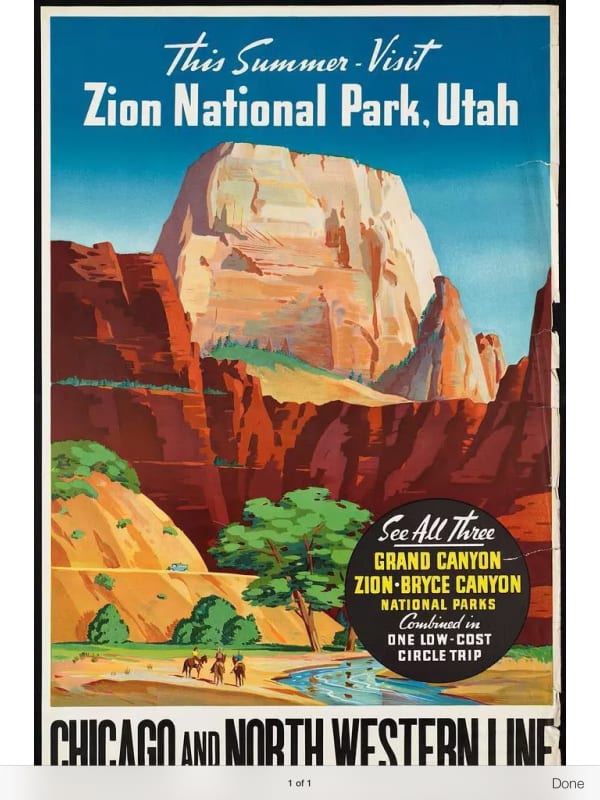 Zion region photography - History