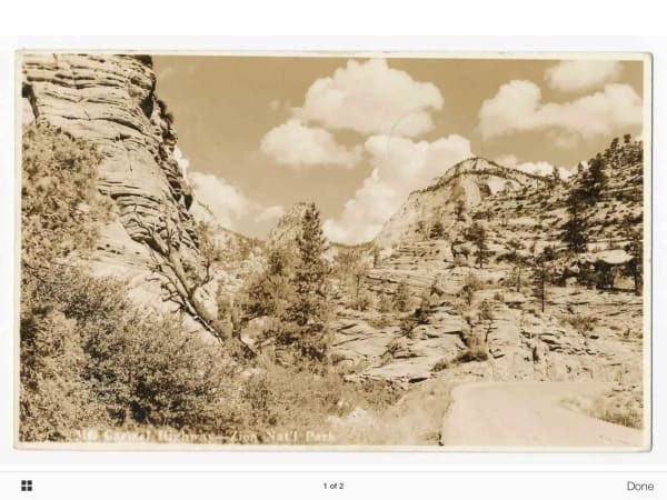 Zion region photography - History