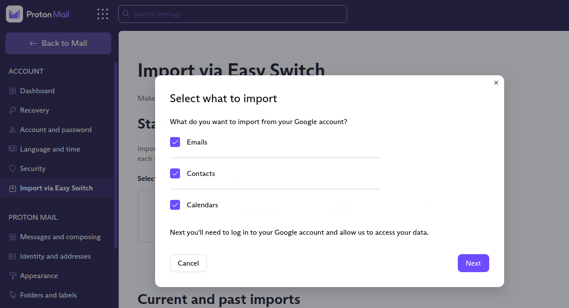 How to migrate to Proton using Easy Switch | Proton