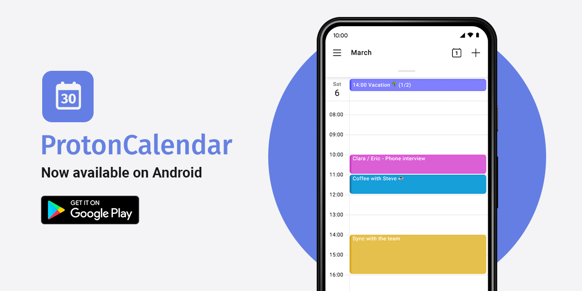 Introducing Proton Calendar for Android Proton