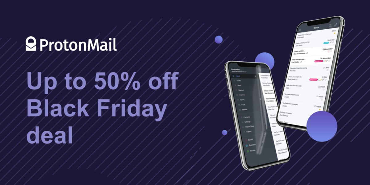 illustration of Proton Mail Black Friday sale