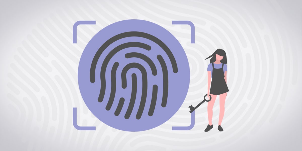 illustration of biometric authentication