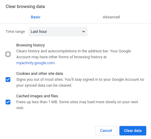 How to clean cache and cookies | Proton