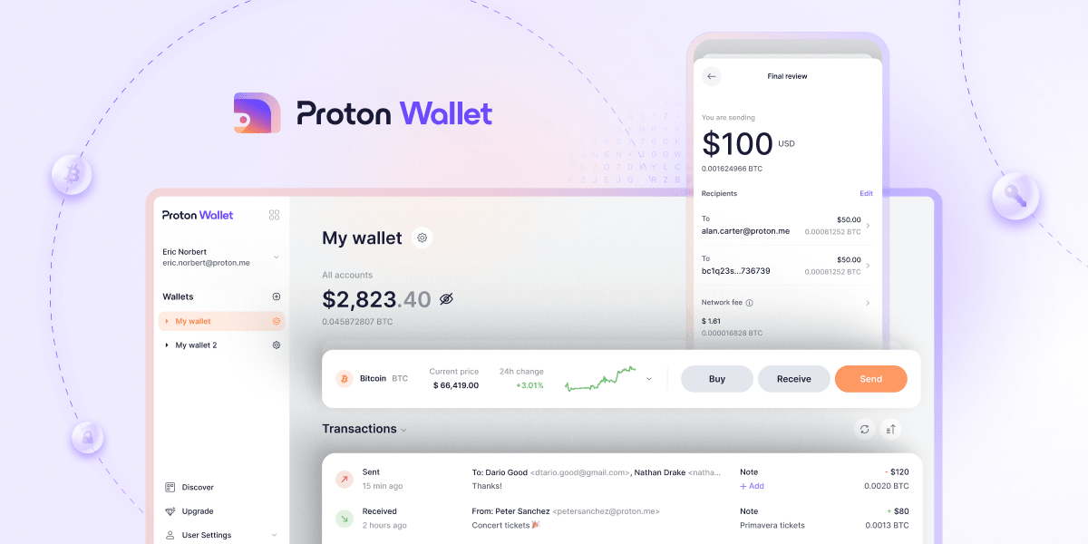 Introducing Proton Wallet – a safer way to hold Bitcoin (7 minute read)