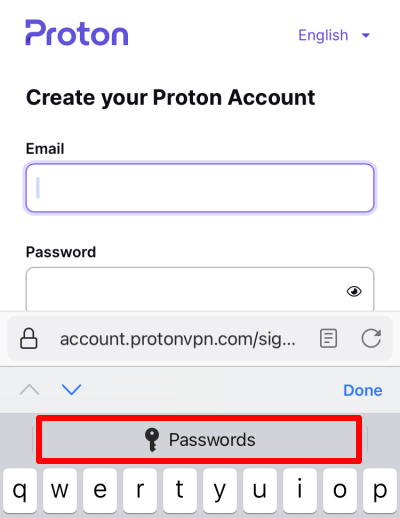 Lors de la création d'un nouveau compte, Proton Pass peut créer et enregistrer un identifiant pour celui-ci.