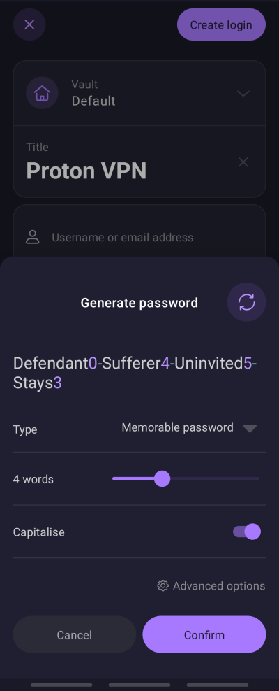 Generate a secure but memorable password