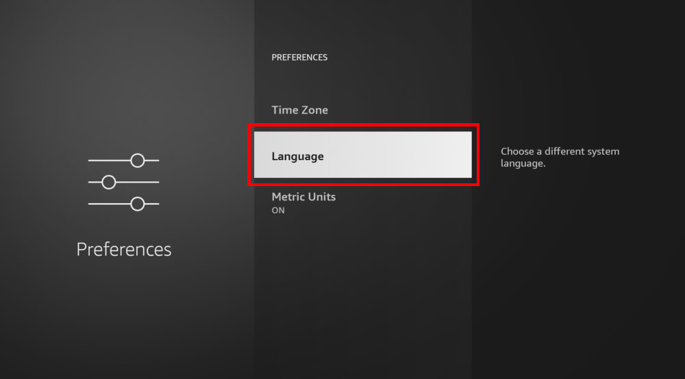 How to change the system language on Fire TV 2