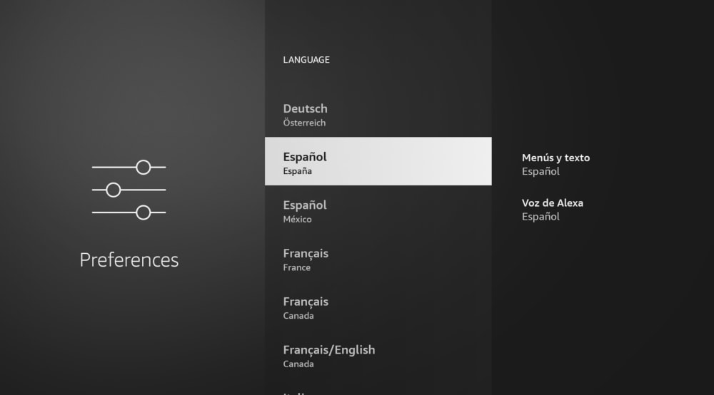 How to change the system language on Fire TV 3