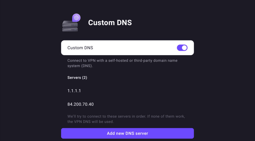Custom DNS on Android TV 4
