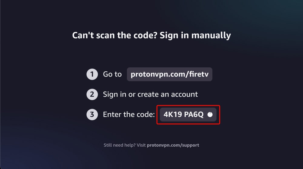 Use a code 2